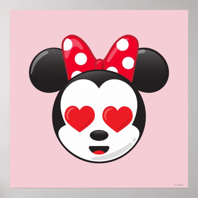 Trendy Minnie | In Love Emoji Poster (Front)