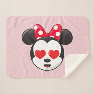 Trendy Minnie   In Love Emoji Sherpa Blanket