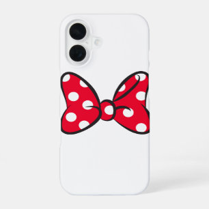 Trendy Minnie Red Polka Dot Bow iPhone 16 Case
