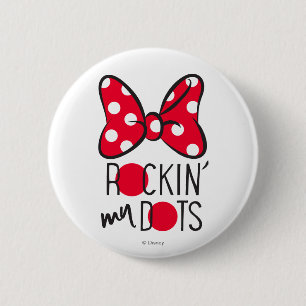 Trendy Minnie   Rockin' My Dots 2 Inch Round Button
