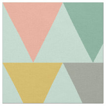 Trendy Mint Geometric Triangle Pattern