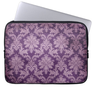 Trendy & Mod Purple Damask Laptop Sleeve