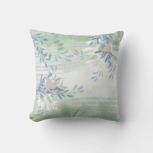 Trendy Modern Abstract Floral botanical Throw Pillow