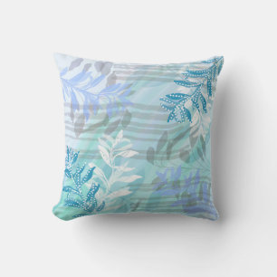 Trendy Modern Abstract Floral botanical Throw Pillow