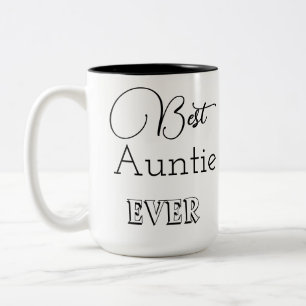 Trendy Modern Auntie Two-Tone Coffee Mug