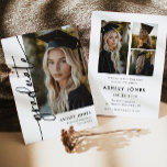Trendy Modern Casual Photo Graduation Invitation<br><div class="desc">Wow, behold our Trendy Modern Casual Photo Graduation Invitation – a celebration of contemporary style and personal flair, tailor-made for your college graduation extravaganza! Crafted with the modern graduate in mind, this invitation exudes effortless sophistication while maintaining a casual vibe that perfectly encapsulates your unique personality and style. With customizable...</div>