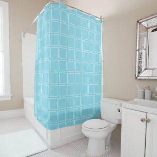 Trendy Modern Chic Blue and White