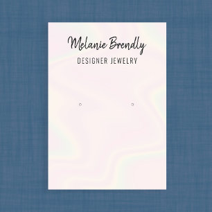 Trendy Modern Chic Jewellery Earring Display Business Card