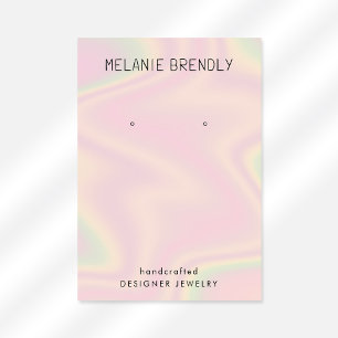 Trendy Modern Chic Jewellery Earring Display Business Card