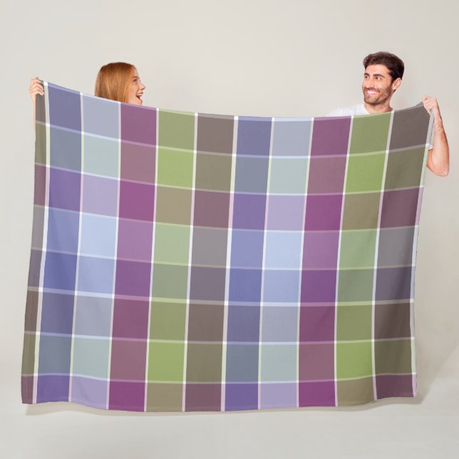 Trendy Modern colour block Fleece Blanket (In Situ)