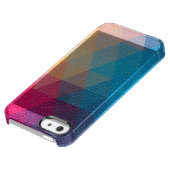 Trendy Modern Colourful Polygonal Pattern Uncommon iPhone Case (Top)