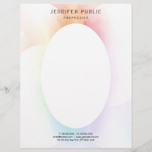 Trendy Modern Colourful Simple Design Template Letterhead