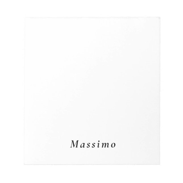 Trendy Modern Design Unique Personal Notepad (Front)
