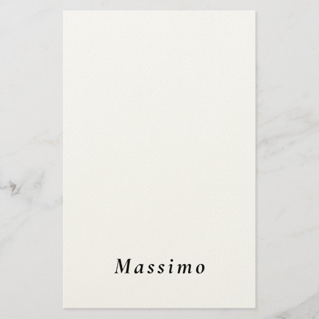 Trendy Modern Design Unique Personal Stationery (Front)