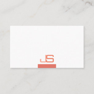 Trendy Modern Elegant Monogram Template Business Card