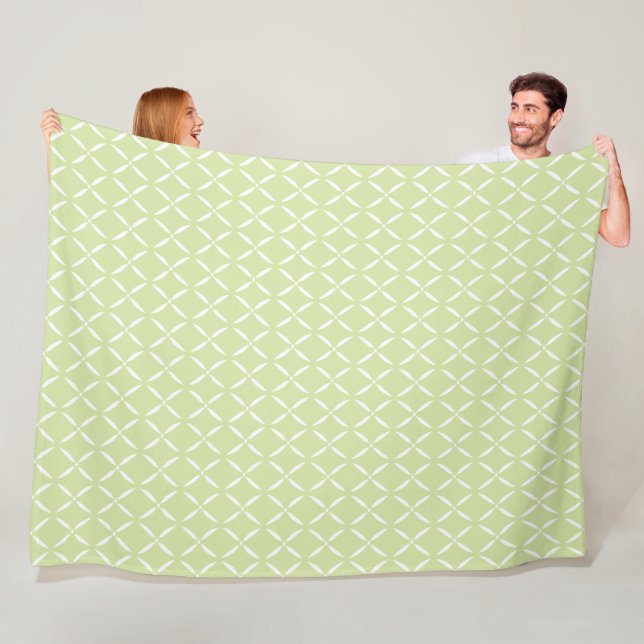 Trendy Modern Floral Pattern Fleece Blanket (In Situ)
