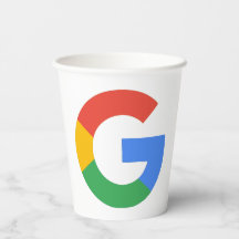 Trendy Modern Google Review QR Code Paper Cups