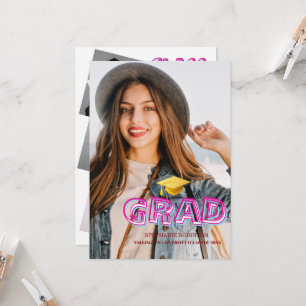 Trendy Modern Grad Photo Graduation 2026 Invitation