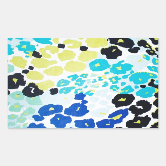 Trendy Modern Leopard Pattern Sticker (Front)