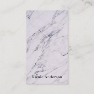Trendy Modern Marble Elegant Chic Glam Business Card