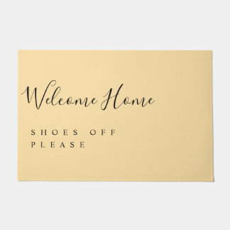 Trendy Modern Minimal Welcome Shoes Off Doormat