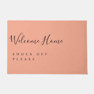 Trendy Modern Minimal Welcome Shoes Off Doormat