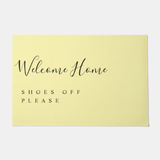 Trendy Modern Minimal Welcome Shoes Off Doormat