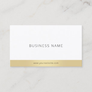 Trendy Modern Minimalist Elegant Gold Template Business Card