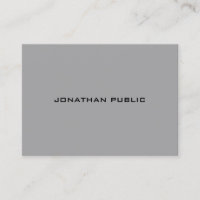 Trendy Modern Minimalist Grey Template Elegant