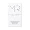 Trendy Modern Monogram Plain Minimalist