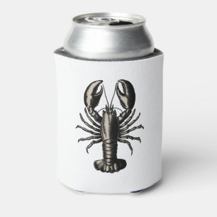 Trendy Modern Nautical vintage Lobster   Can Cooler