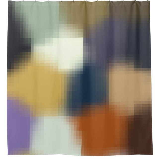 Trendy Modern Orange Blue Yellow Beige Purple (Front)