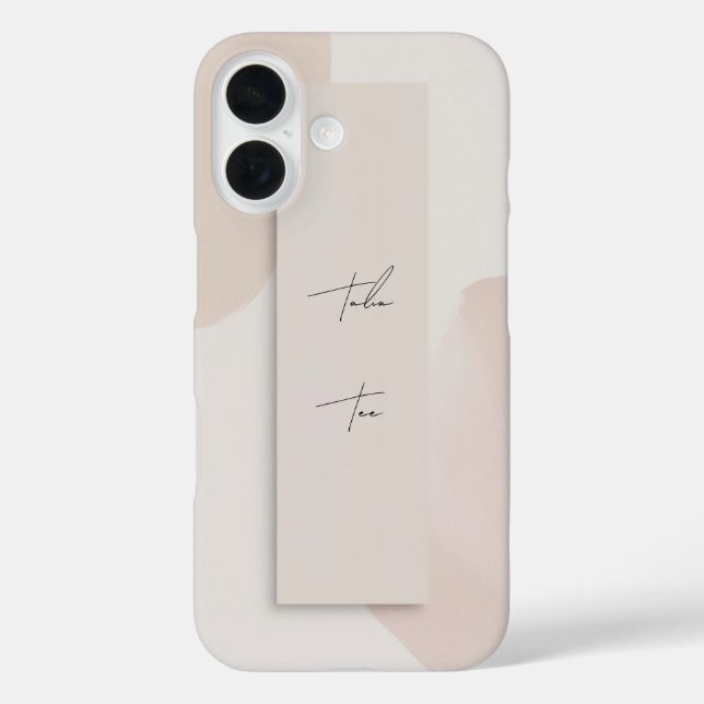 Trendy modern personalized phone case  (Back)