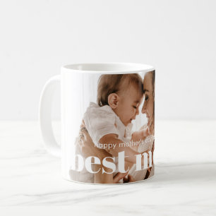 Trendy Modern Photo Best Mom Ever  Coffee Mug