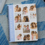 Trendy Modern Photo Grid Custom Yearly Planner<br><div class="desc">Create your own yearly planner using this trendy modern photo grid template. Simply add 12 of your favourite pictures,  change the year and customize the name and motivational quote. All colours and text can be customized to make this yearly planner unique to you.</div>