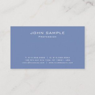 Trendy Modern Plain Professional Elegant Matte Business Card