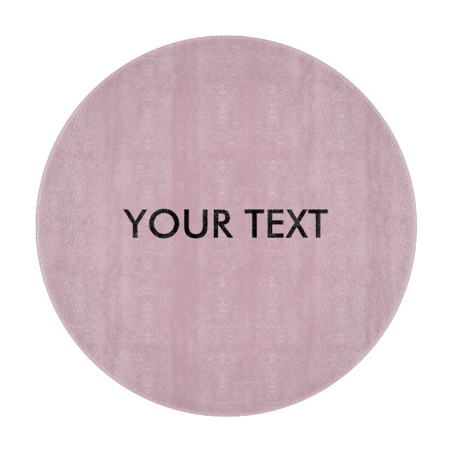 Trendy Modern Professional Custom Brand Name Pink  Cutting Board (Front)