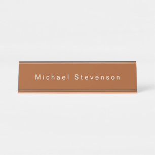 Trendy Modern Professional Desk Name Plate