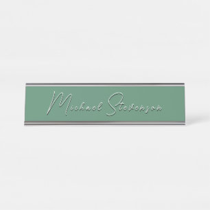 Trendy Modern Professional  Desk Name Plate