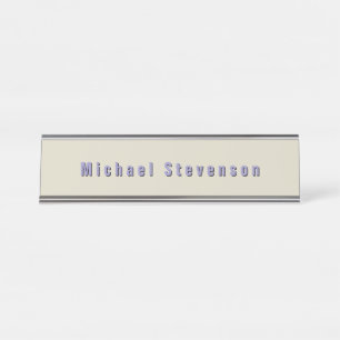 Trendy Modern Professional  Desk Name Plate