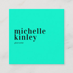 Trendy modern professional elegant networking square business card