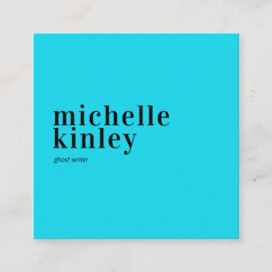 Trendy modern professional elegant networking square business card