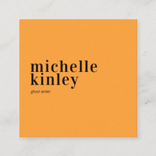 Trendy modern professional elegant networking square business card