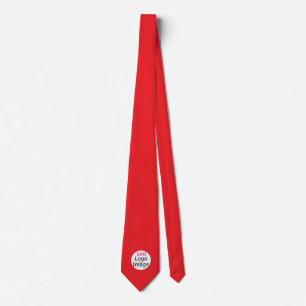 Trendy Modern Promotional Customizable Vivid Red Tie