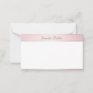 Trendy Modern Rose Gold Script Elegant Template