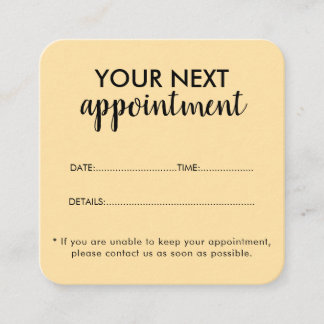 Trendy Modern Salon Appointment Reminder Card