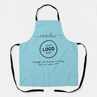 Trendy Modern Salon Logo Apron