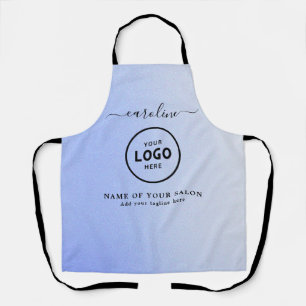 Trendy Modern Salon Logo Apron