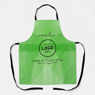 Trendy Modern Salon Logo Apron
