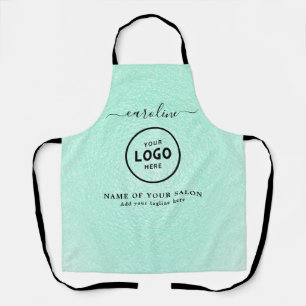 Trendy Modern Salon Logo Apron